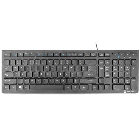 Teclado Americano USB slim Americano Natec Discus 2 NKL-1829