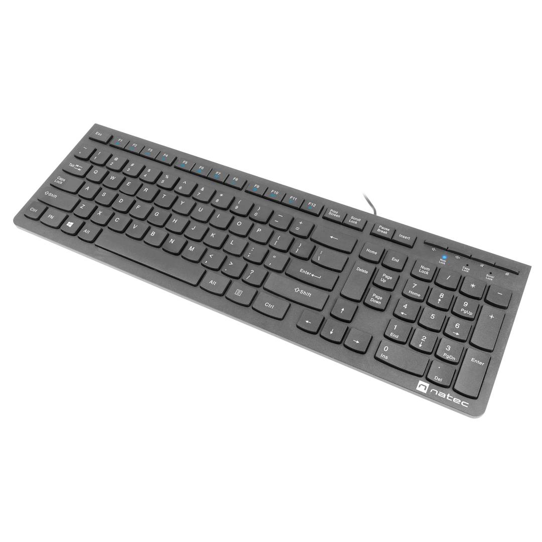 Teclado Americano USB slim Americano Natec Discus 2 NKL-1829