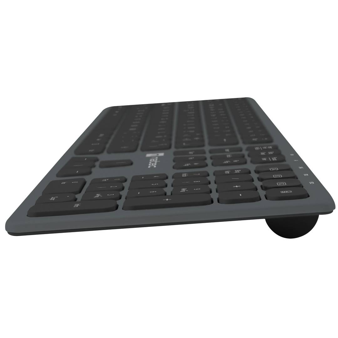 Teclado Español inalámbrico Bluetooth 2.4GHZ slim aluminio Natec Dolphin NKL-1830