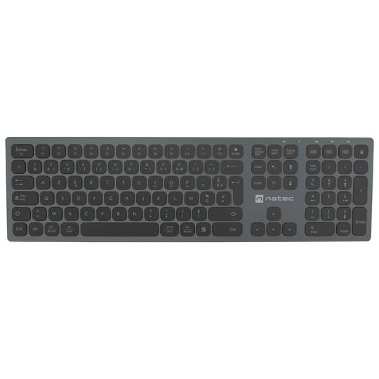 Teclat Francès sense fil Bluetooth 2.4GHZ slim alumini Natec Dolphin NKL-1976
