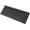 Teclado americano fino com suporte para tablet e smartphone Natec Felimare Wireless + Bluetooth + 2.4GHZ NKL-1973