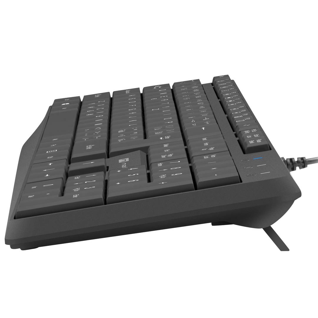 Tschechisch/slowakische USB-Tastatur Natec Nautilus schlank schwarz NKL-1959