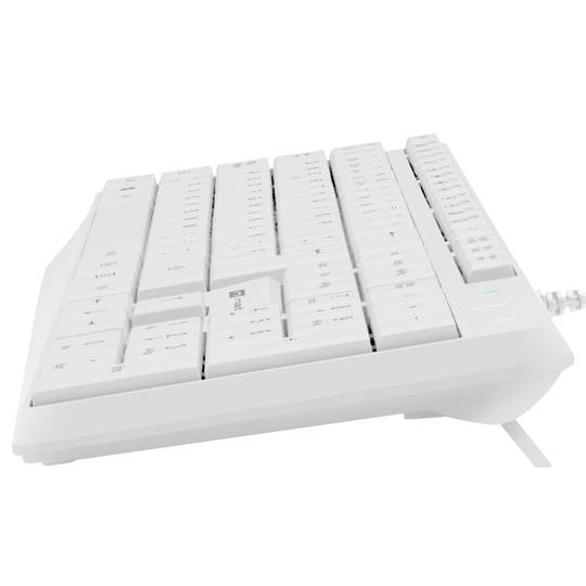 Clavier USB espagnol Natec Nautilus slim blanc NKL-1949