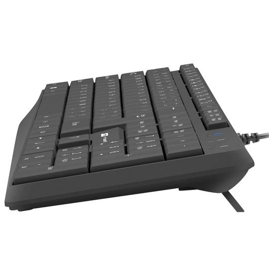 Clavier USB américain Natec Nautilus slim noir NKL-1950