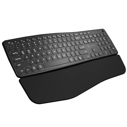 Teclat ergonòmic Americà Natec Porifera sense fil Bluetooth + 2.4GHZ NKL-1995