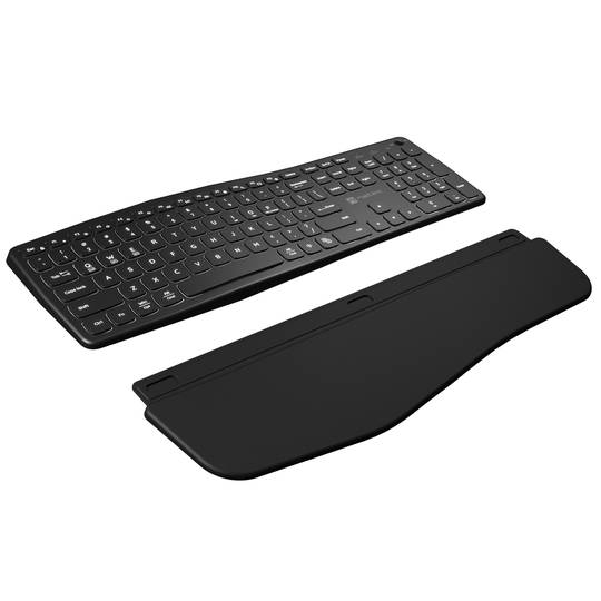 Teclat ergonòmic Americà Natec Porifera sense fil Bluetooth + 2.4GHZ NKL-1995