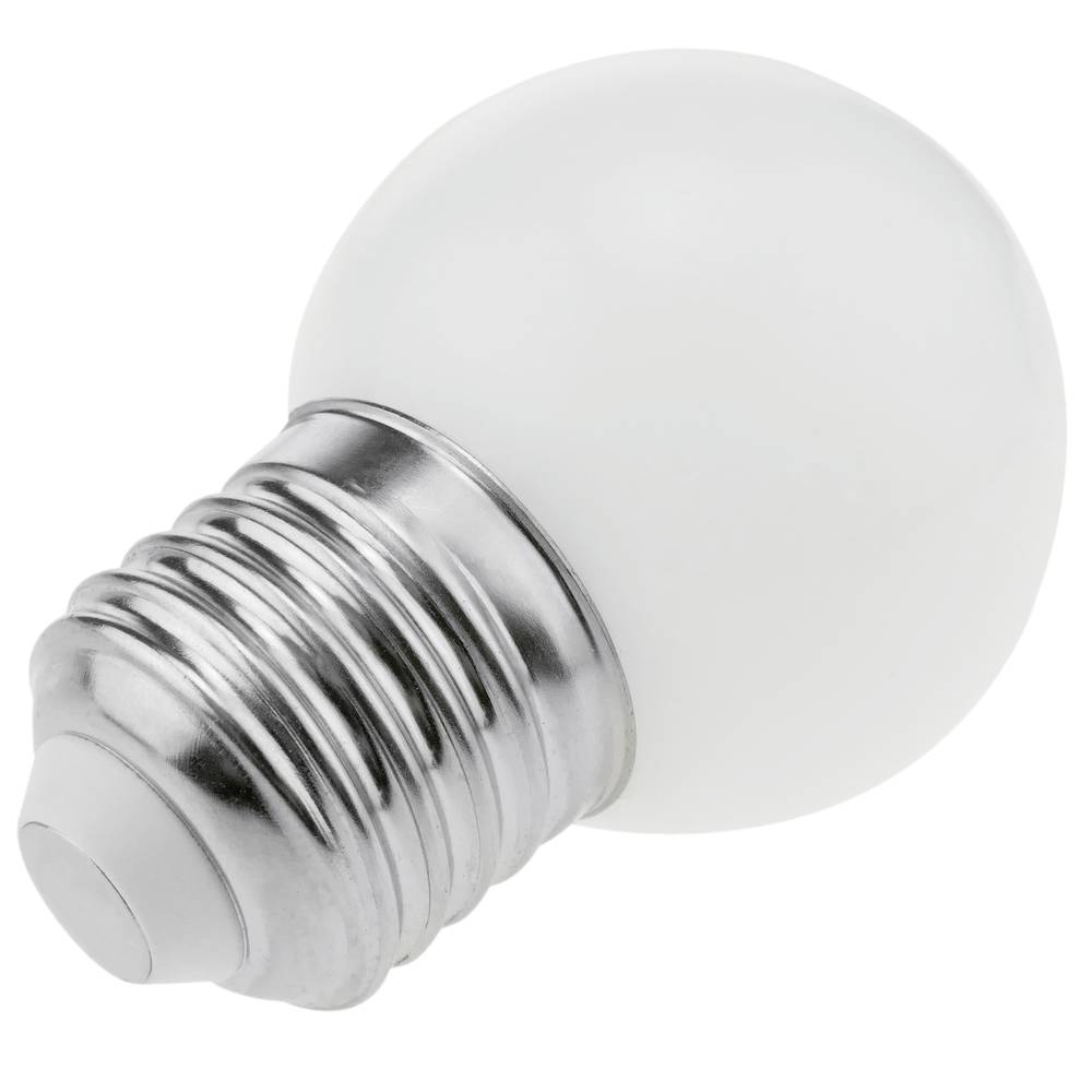 Bombilla LED G45 E27 230VAC 0,5W luz blanco cálido 10 pack