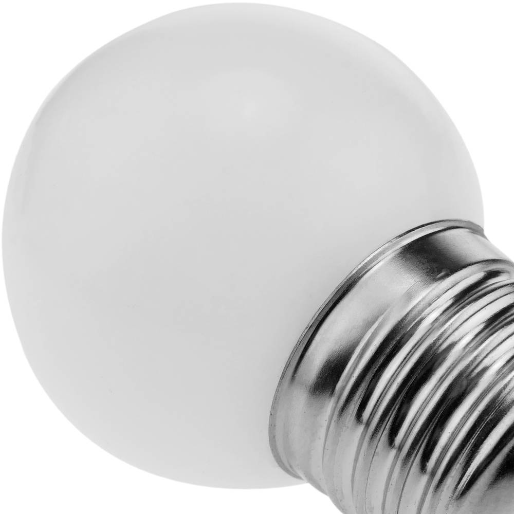Bombilla LED G45 E27 230VAC 0,5W luz blanco cálido 10 pack