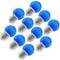 Lampadina LED G45 0,5W 230VAC E27 luce blu 10 pack