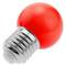 LED-lamp G45 E27 230VAC 0,5 W rood licht 10 pack