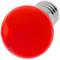 LED-lamp G45 E27 230VAC 0,5 W rood licht 10 pack