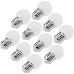 Bombilla LED G45 E27 230VAC 1,5W luz blanco cálido 10 pack