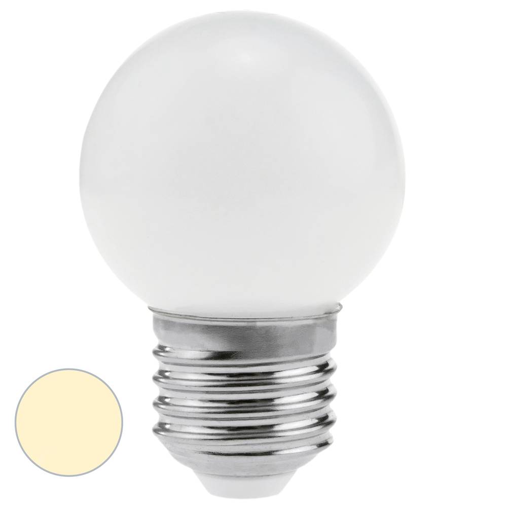 Bombeta LED G45 E27 230VAC 1,5W blanc càlid 10 pack