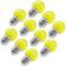 Lampadina LED G45 1,5W 230VAC E27 luce giallo 10 pack