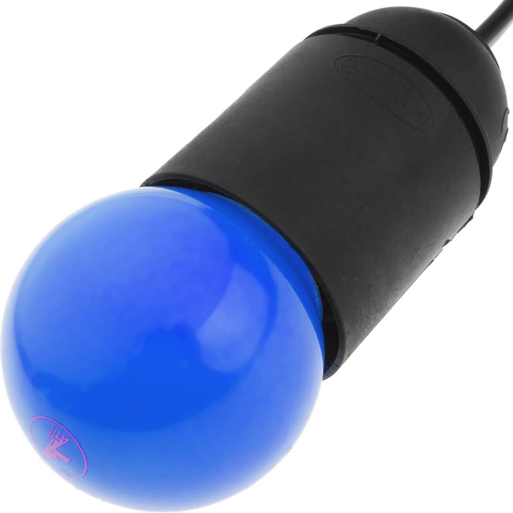 Bombilla LED G45 E27 230VAC 1,5W luz azul 10 unidades