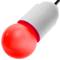 Lampadina LED G45 1,5W 230VAC E27 luce rosso 10 pack