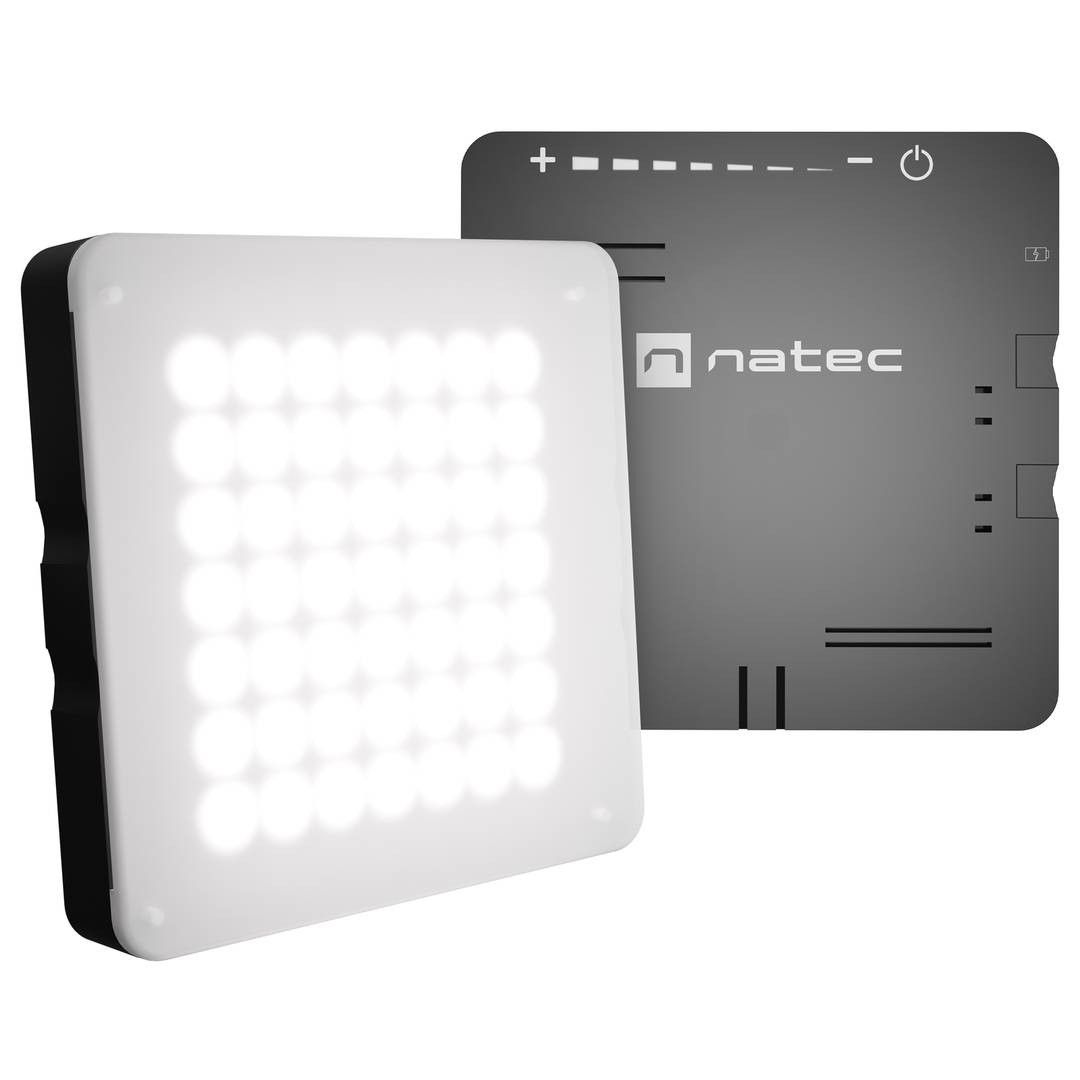 Natec Alfama NLL-1831 LED Camera Light with 4 Color Overlays