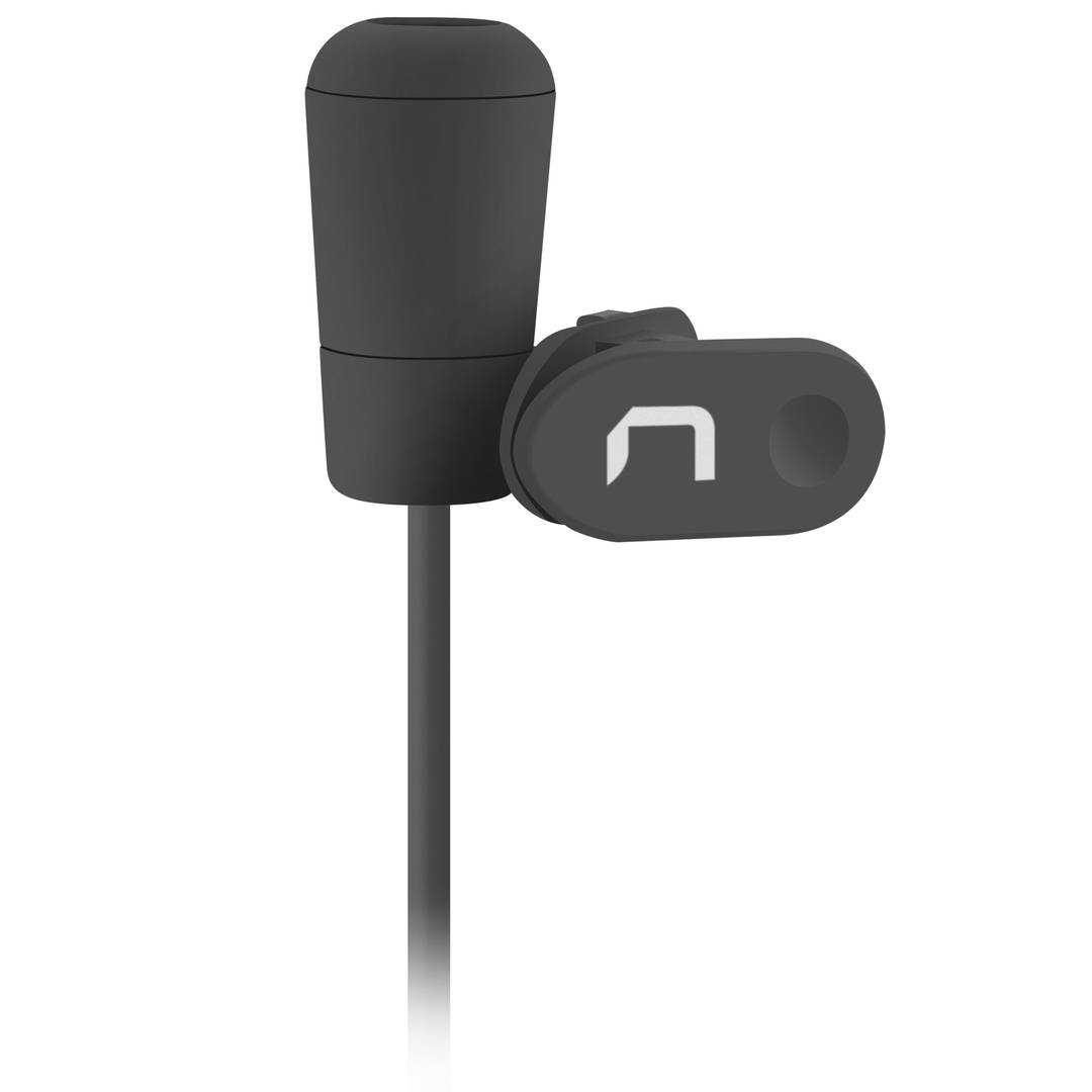 Microfono a condensatore Natec Bee NMI-1351 con clip e cavo da 1,8 m, nero
