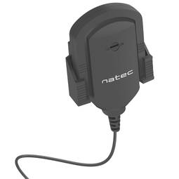 Microfone condensador Natec Fox NMI-1352 com adesivo e cabo de 1,8 m, preto