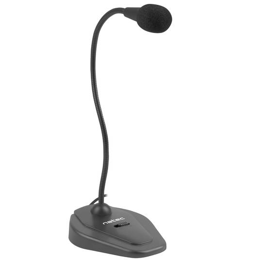 Dynamic microphone with flexible arm and mute button, black Natec Giraffe 2 NMI-1563