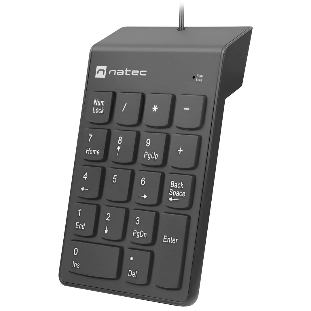 Teclat numèric amb cable USB color negre Natec Goby 2 NKL-2022