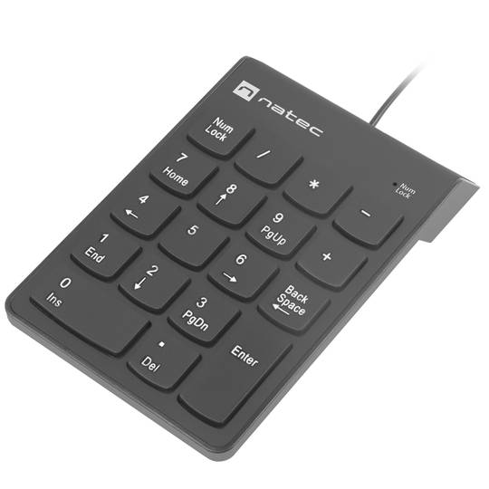Teclat numèric amb cable USB color negre Natec Goby 2 NKL-2022
