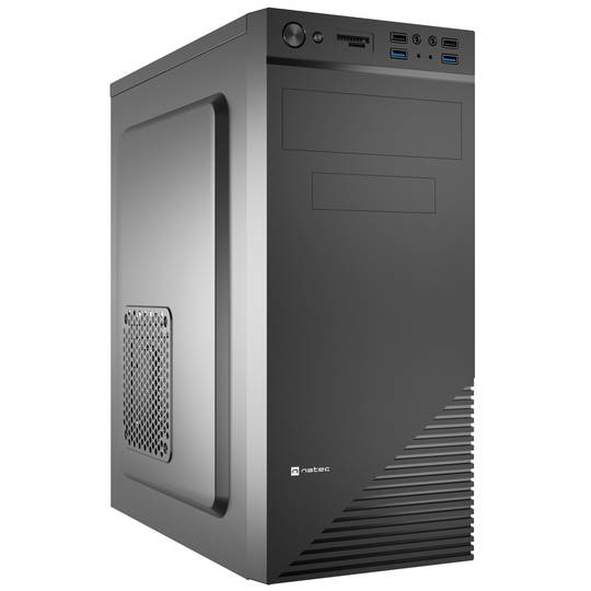 Gabinete para PC Natec Cabassu G2 MIDI Tower com 4 portas USB Preto NPC-2024