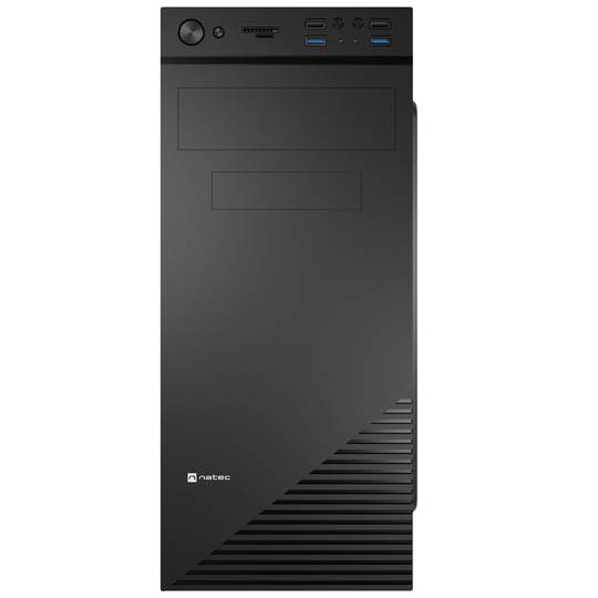 Gabinete para PC Natec Cabassu G2 MIDI Tower com 4 portas USB Preto NPC-2024