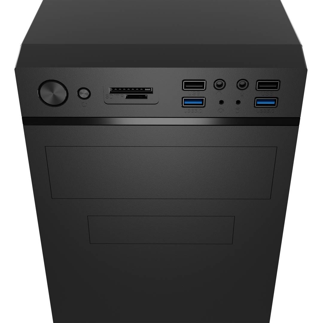 Gabinete para PC Natec Cabassu G2 MIDI Tower com 4 portas USB Preto NPC-2024