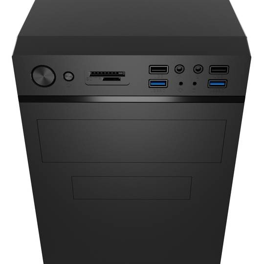 Gabinete para PC Natec Cabassu G2 MIDI Tower com 4 portas USB Preto NPC-2024