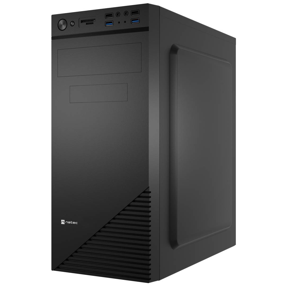 Gabinete para PC Natec Cabassu G2 MIDI Tower com 4 portas USB Preto NPC-2024