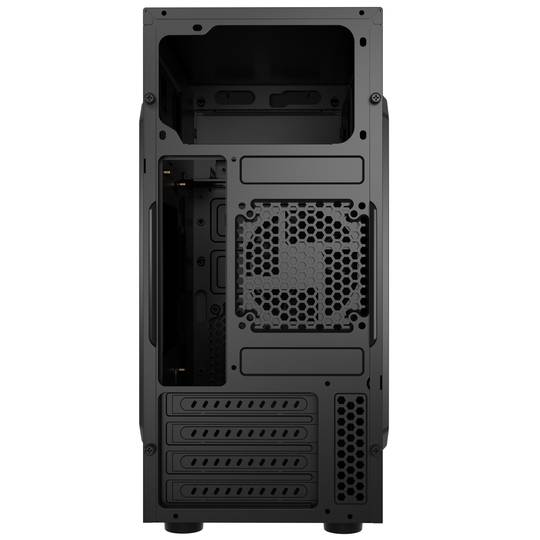 Boîtier PC avec 4 ports USB Natec Helix Matx mini tour noir NPC-2038
