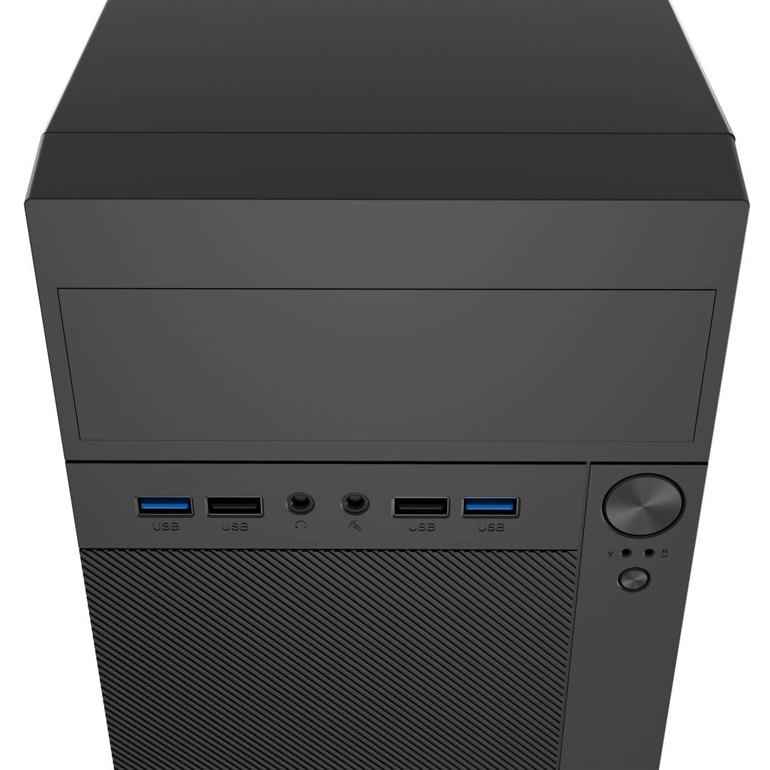 Boîtier PC avec 4 ports USB Natec Helix Matx mini tour noir NPC-2038