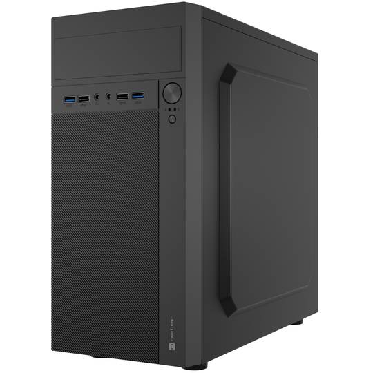 Boîtier PC avec 4 ports USB Natec Helix Matx mini tour noir NPC-2038