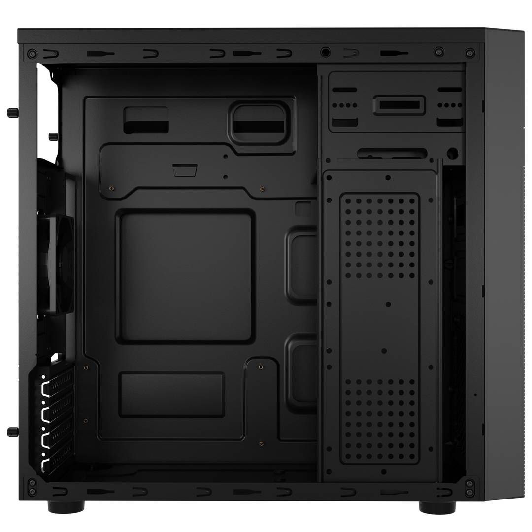 Caixa per a PC amb 4 ports USB Natec Helix USB C MATX Mini Torre Negra NPC-2171