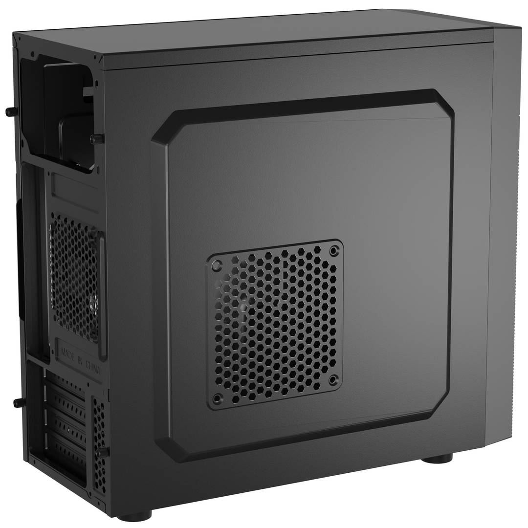 Caixa per a PC amb 4 ports USB Natec Helix USB C MATX Mini Torre Negra NPC-2171