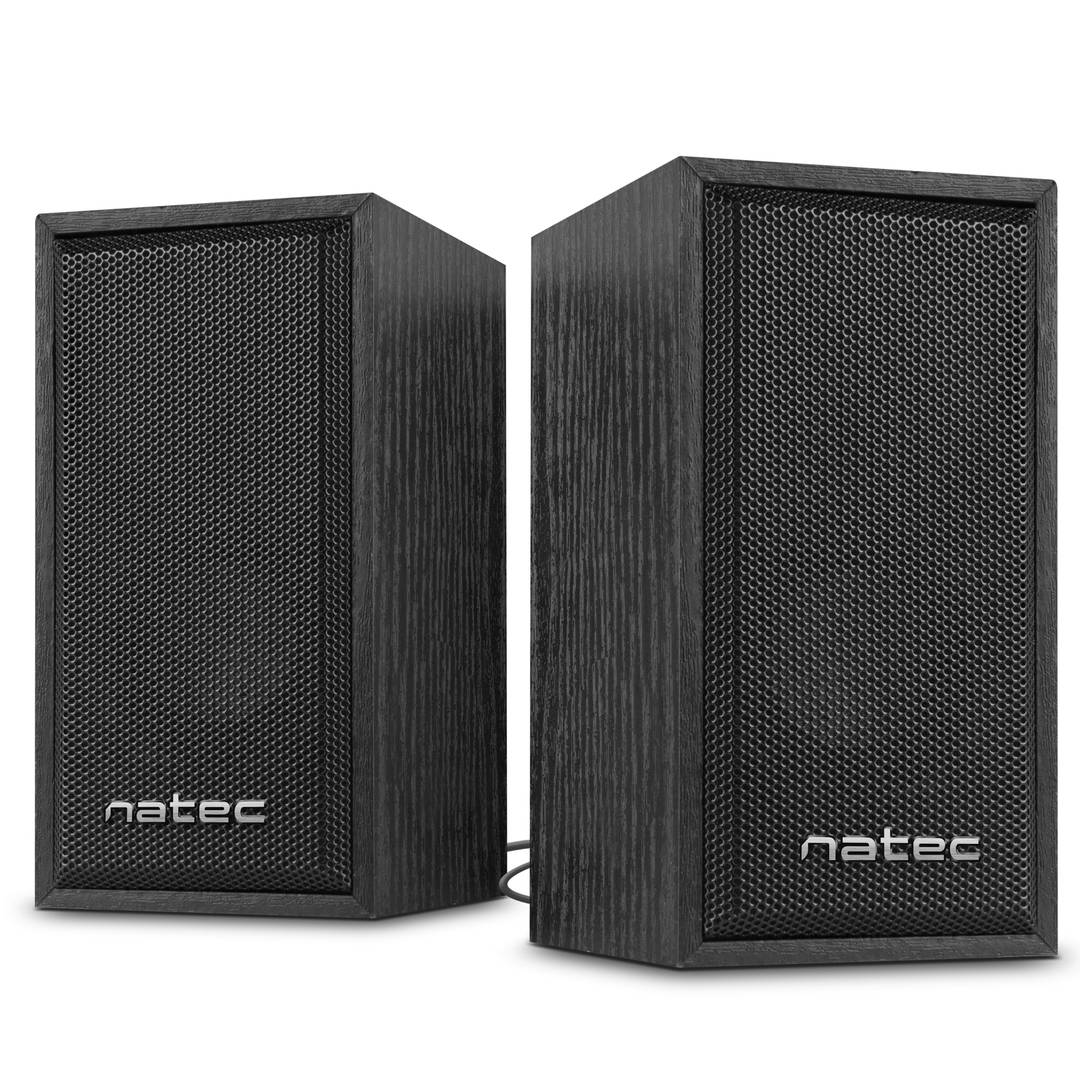 Speaker system for desktop or laptop computer 6w rms 2.0 usb black Natec Panther NGL-2111