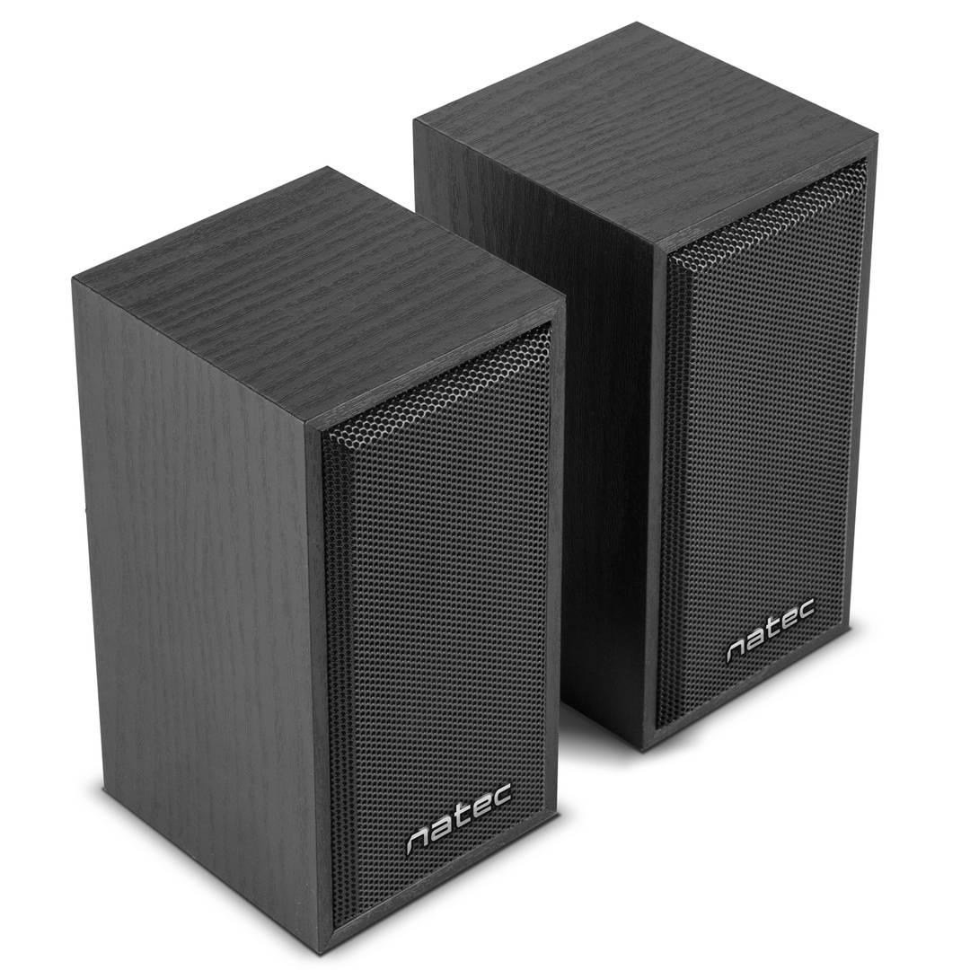 Speaker system for desktop or laptop computer 6w rms 2.0 usb black Natec Panther NGL-2111