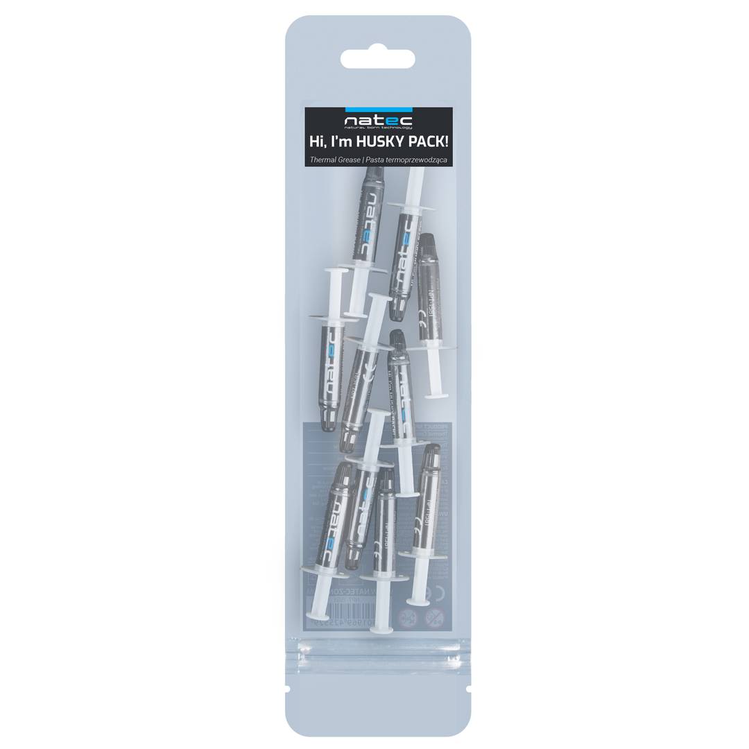 Thermal paste 1 gr Natec Husky pack of 10 units NPT-1581