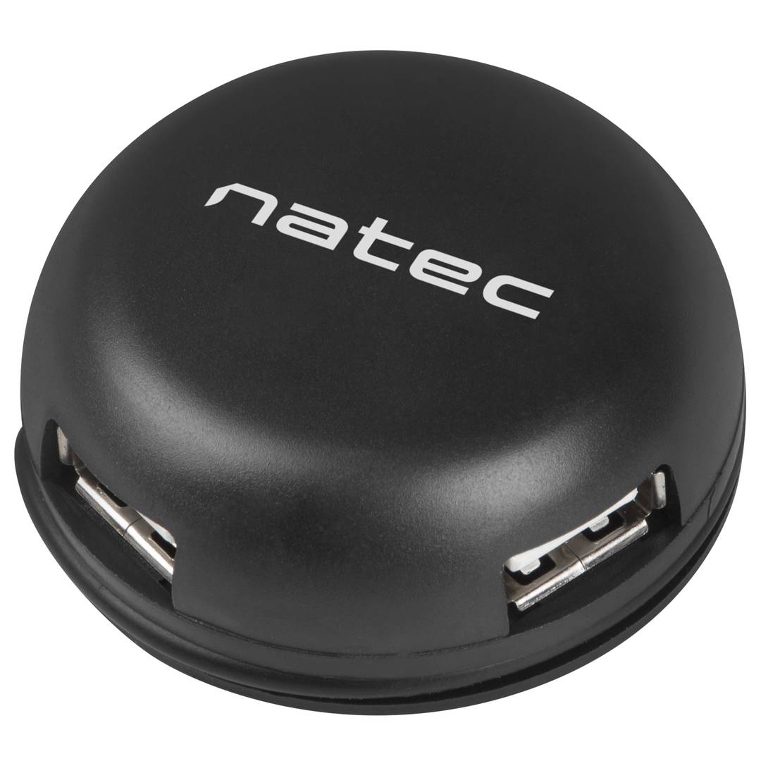 Natec Bumblebee NHU-1330 4-portowy koncentrator USB typu A 2.0 czarny