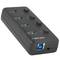 Natec Mantis 2 NHU-1557 4-Port USB Typ-A 3.0 Hub schwarz