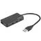 Natec Moth NHU-1342 Hub USB Tipo A 3.0 de 4 portas preto