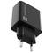 Carregador USB Natec Ribera 1X USB-A + 1X USB-C 20W preto NUC-2062