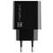 Carregador USB Natec Ribera 1X USB-A + 1X USB-C 20W preto NUC-2062