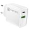 Carregador USB Natec Ribera 1X USB-A + 1X USB-C 20W branco NUC-2061
