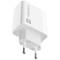 Carregador USB Natec Ribera 1X USB-A + 1X USB-C 20W branco NUC-2061