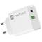 Carregador USB Natec Ribera 1X USB-A + 1X USB-C 20W branco NUC-2061