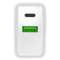Carregador USB Natec Ribera 1X USB-A + 1X USB-C 20W branco NUC-2061