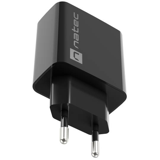 Natec Ribera USB-Ladegerät 1X USB-A 18W schwarz NUC-2058