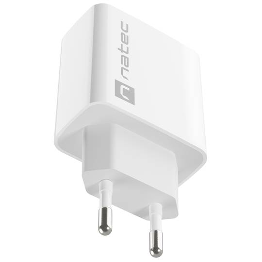 Natec Ribera USB-lader 1X USB-A 18W wit NUC-2057